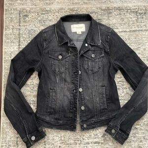 Anthropologie Pilcro Faded Black Denim Jacket